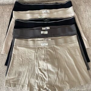 Zara men’s size XL boxer briefs, 2 black,2 beige and 1 grey